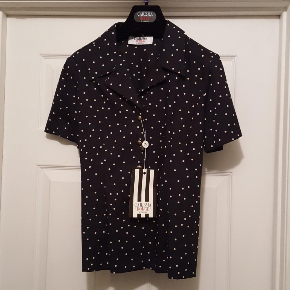 Made in Valentino Carisma Rouge Italian Blouse 6